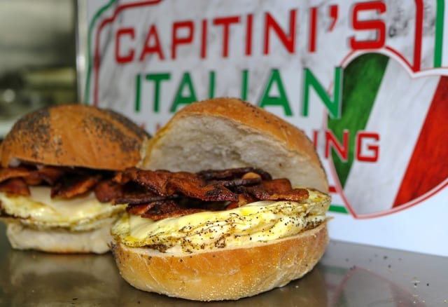 Bacon, Egg & Cheese Sandwich Breakfast.
