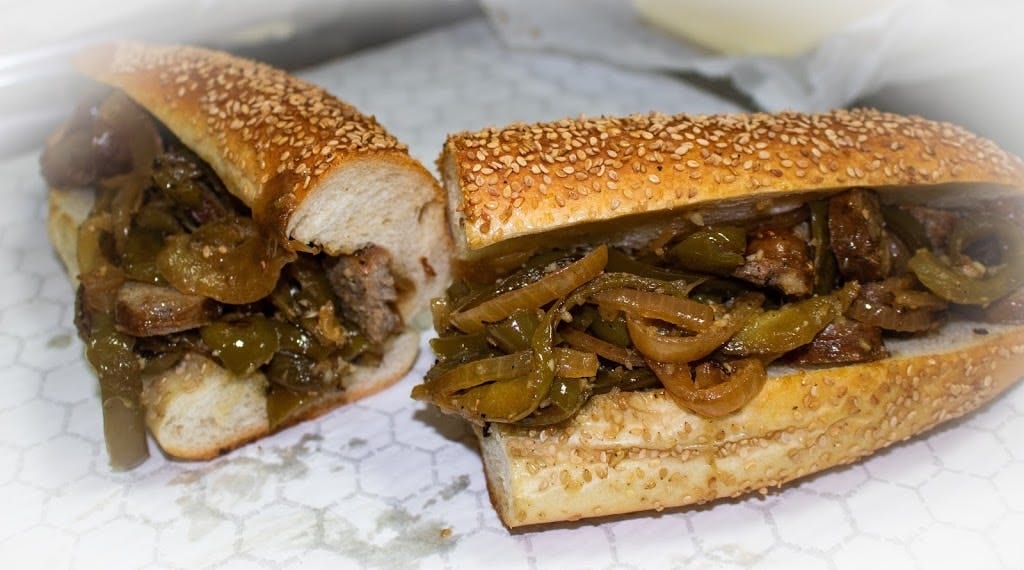 Nicky's Sausage & Peppers Sub (Full).